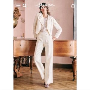 Sezane silk “Mic” jacket. Size 36 New without tags